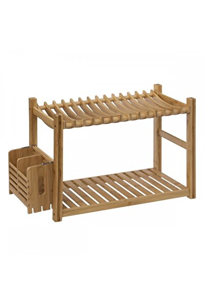 5FIVE Scurgător de vase Livigno, bambus, 53 x 24,7 x Î 33 cm