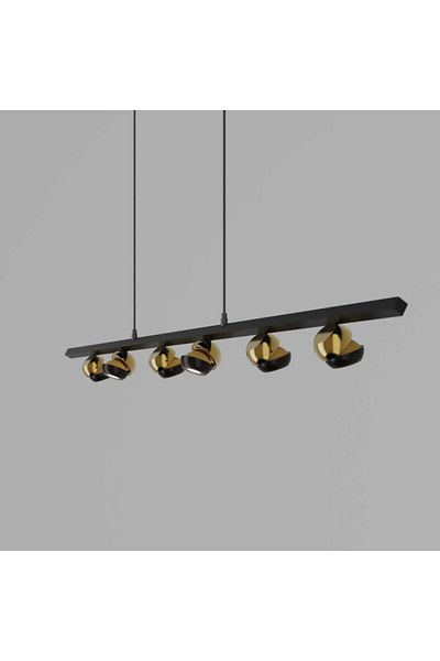 Ucandle Modern longitudinal lighting with 6 moving LED lenses