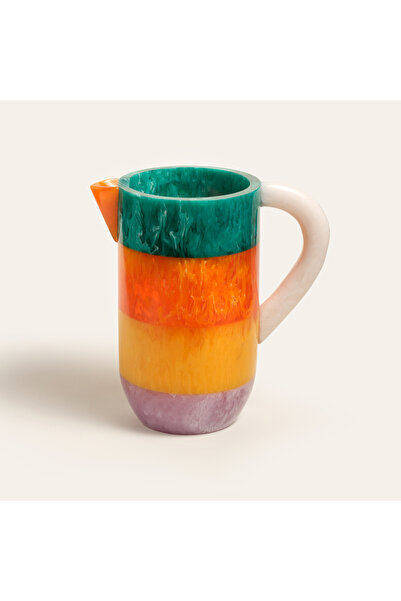 Zsa Zsa Zsu Tanda Reçine Sürahi 22x13x23 Cm Renkli