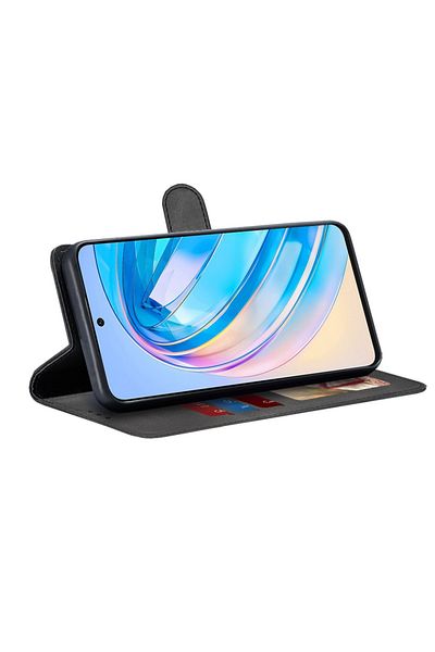 SKYDDAR INNOVATION Case for Honor X8a, Diary Book, book type, with Inner Wallet, Black, sticker set