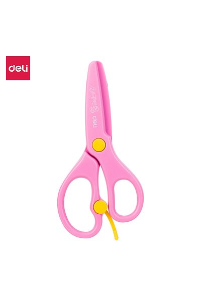 Deli Deli ED60402 School Scissors 130mm Assorted Colours - ideal for kids’ classroom use