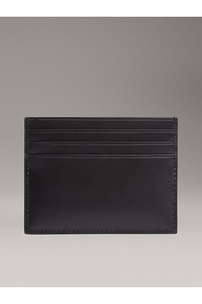 Calvin Klein Men's Leather Black Wallet with Card Holder Compartment Lv04D1104G-Ub1