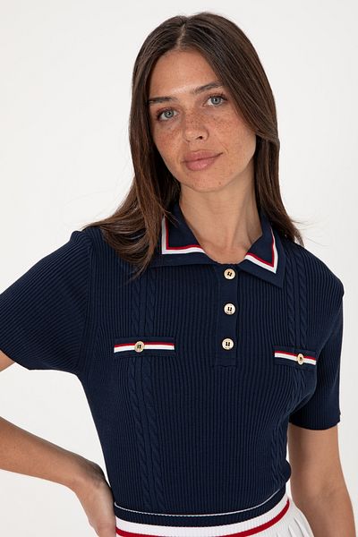 U.S. Polo Assn. Women's Navy Blue Sweater 50299343-Vr033