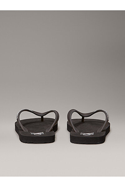 Calvin Klein Kadın Parmak Arası Tabanda Ck Yazı Detay Rahat Taban Siyah Terlik YW0YW01829-BEH