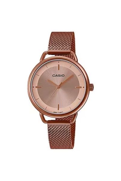 Casio Women's Analog Rose Gold Dial Watch - LTP-E413MR-9ADF
