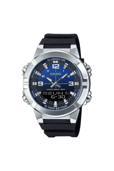 Casio CASIO Men's Analog-Digital Blue Dial Watch - AMW-870A-2AVDF