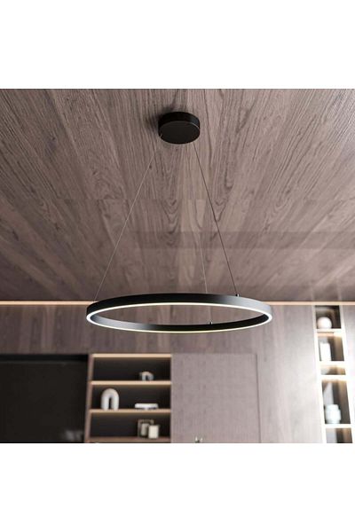 Ucandle Round LED pendant chandelier, diameter 60 cm