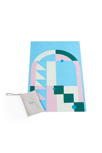 Sabr 'Mahdia' Compact Prayer Mat with Travel Pouch