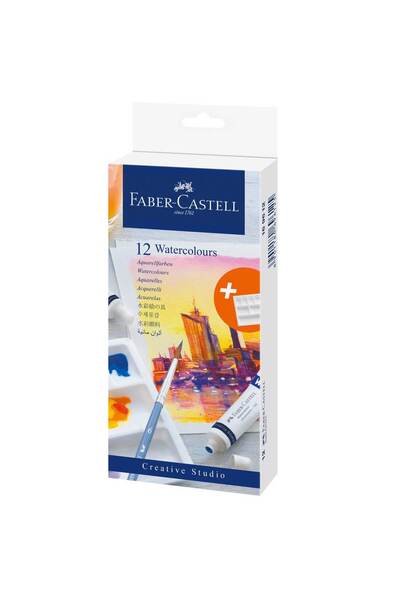 Faber Castell Σετ Χρωμάτων Τέμπερας Faber-Castell Palette 9ml Σωληνάριο - 12