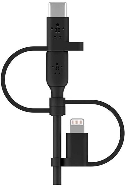 Belkin Belkin Triple Nylon Charger Cable - Black