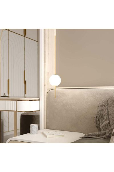 Ucandle Modern acrylic gold pendant lighting