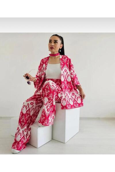 Moda Gülse Oversized Kimono Suit Saks