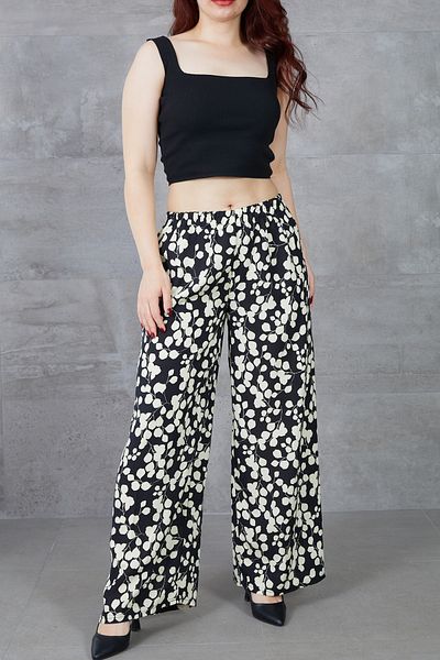 DPARİS Patterned Wide Leg Trousers