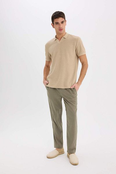 DeFacto Μπλουζάκι με κοντό μανίκι Polo Neck Regular Fit E1215ax25sm