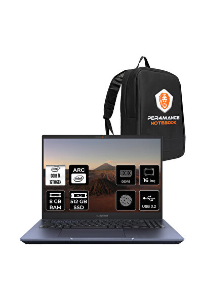 ASUS Expertbook B5 i7 1260P 8GB DDR5 512GB SSD Arc A350M/4GB 16" 4K OLED FDOS...