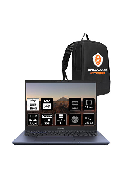 ASUS Expertbook B5 i7 1260P 16GB DDR5 1TB SSD Arc A350M/4GB 16" 4K OLED W11H ...