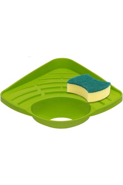 SwirlColor suport pentru burete de vase, plastic, verde, 27,5 x 19,5 x 7,6 cm