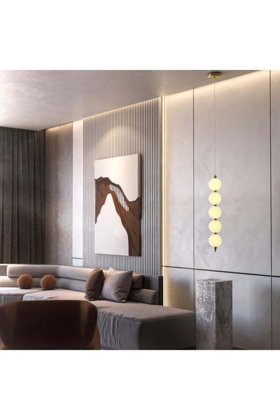 Ucandle Modern LED pendant light with 5 balls