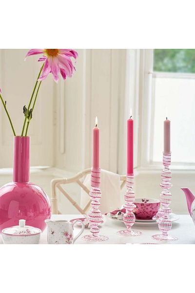Pip Studio Glass stand, Pip Studio, Swirl Pink, 22 cm, Jolie collection