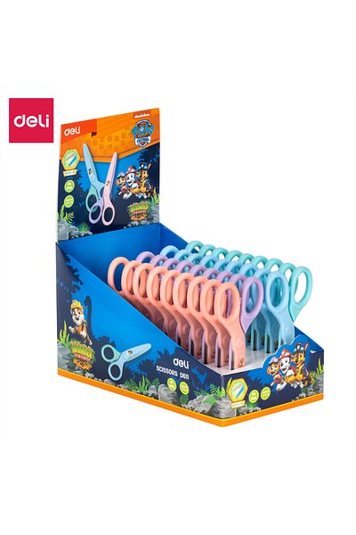 Deli E6023 Scissors Assorted Colours 135mm – ideal for school use