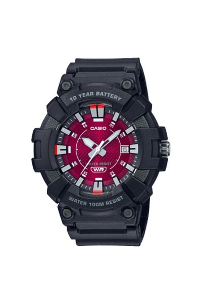 Casio CASIO Men's Analog Red Dial Watch - MW-610H-4AVDF