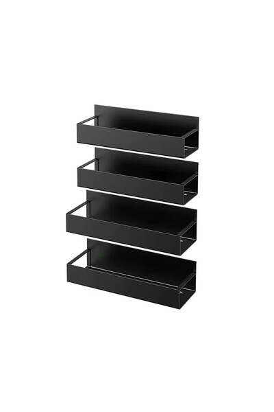 Calivita Σετ 4 ραφιών Livit Corth, μαύρο μεταλλικό