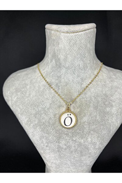 Mos Tespih Ö Harfi Çelik Kolye
