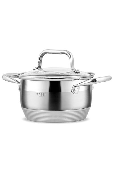 Zass Gourmet Zg-sc01-16 , 1.9l Capacity, 304 Stainless Steel, Multi-layer Base, Silver