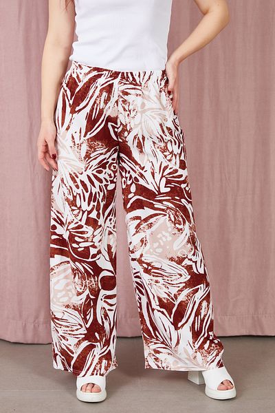 DPARİS Patterned Elastic Waist Trousers