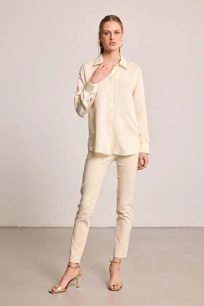 Gusto G Patterned Monogram Shirt - Ecru