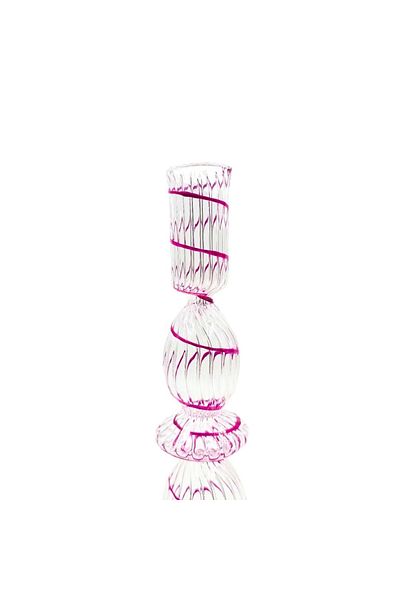 Pip Studio Glass stand, Pip Studio, Swirl Pink, 20 cm, Jolie collection