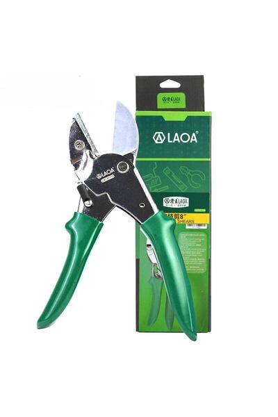 LAOA مقصات التقليم LA147118 SK5 مقصات البستنة مقاس 8 بوصات مقصات قطف الفاكهة مقصات الحديقة مع