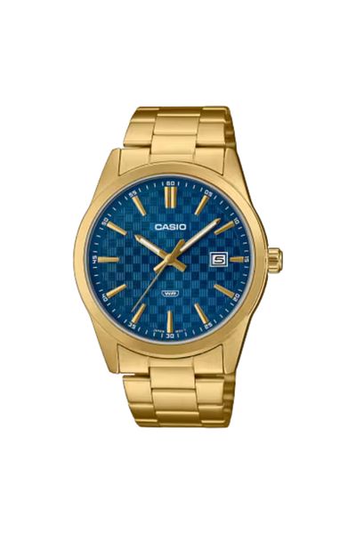Casio Men's Analog Blue Dial Watch - MTP-VD03G-2AUDF