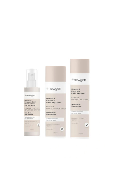 Rebul Newgen Onarıcı & Koruyucu Saç Bakım Seti 3'lü