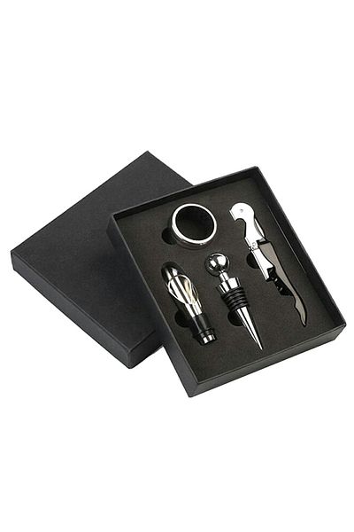 Aptel Wine accessories gift set, 4 items, black box