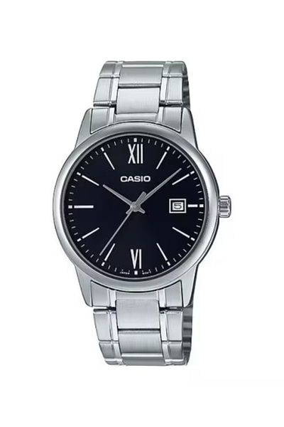 Casio ساعة كاسيو للرجال بمينا أسود تناظرية - MTP-V002D-1B3UDF