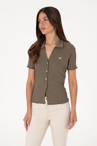 U.S. Polo Assn. Women's Mink Knitted Shirt 50299926-Vr052