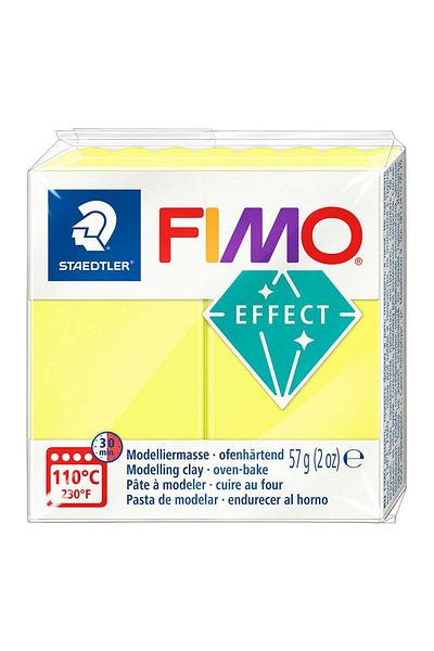Bafimo FIMO Effect Modeling Clay 57g Neon Yellow Neon