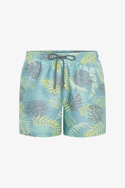 Penti Herren-Shorts-Badeanzug mit Waldblattmuster
