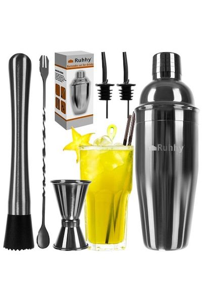 OEM Bartender set for preparing drinks 6 pieces, stainless steel, 700ml, Ruhhy