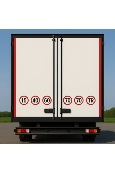 opersan Speed Limit Sticker 20 Km (Ø 100 mm)
