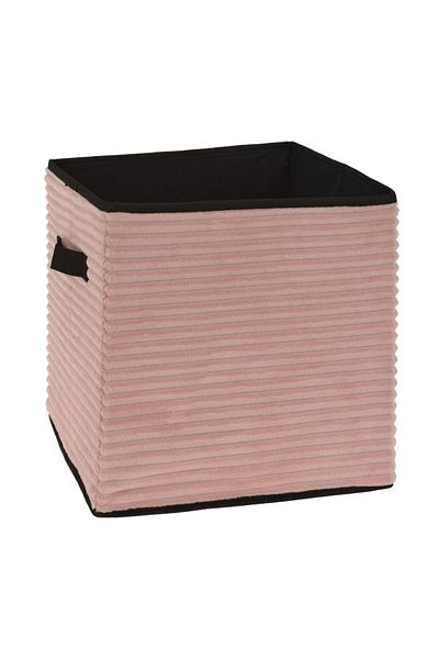 Gift Design Velvet storage box, open, pink, 30x30 cm