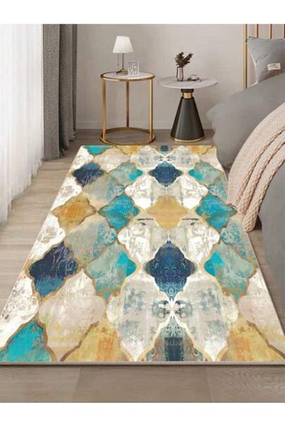 Saharaz 200x140cm Luxurious Modern Carpet, Anti-Slip, Polypropylene, Compact, Handy, Rug, for living room