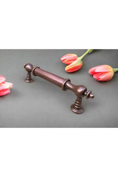 Dizaynhouse 128 mm Copper Color Elegant Series Antique Handle Elegant Furniture Handle for Cabinet and Drawer