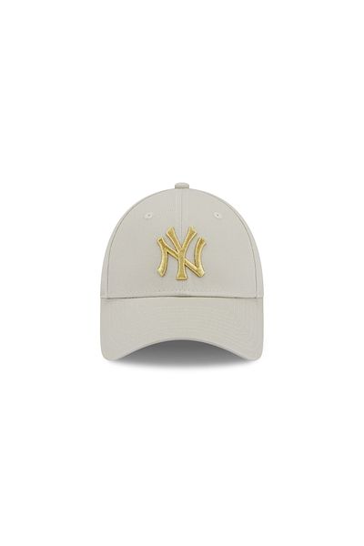 NEW ERA Female Wmns Metallic Logo 9Forty Unisex Beige Casual Hat