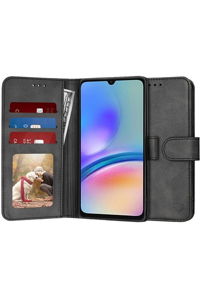 SKYDDAR INNOVATION Case for Samsung Galaxy A05s, Diary Book, book type, with Inner Wallet, Black, sticker set