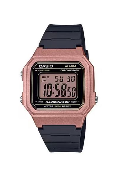 Casio CASIO Unisex's Digital Rose Gold Dial Watch - W-217HM-5AVDF