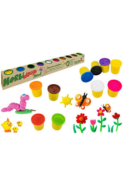 GLOBO Children's playdough set, multicolored assorted colors, made from natur...