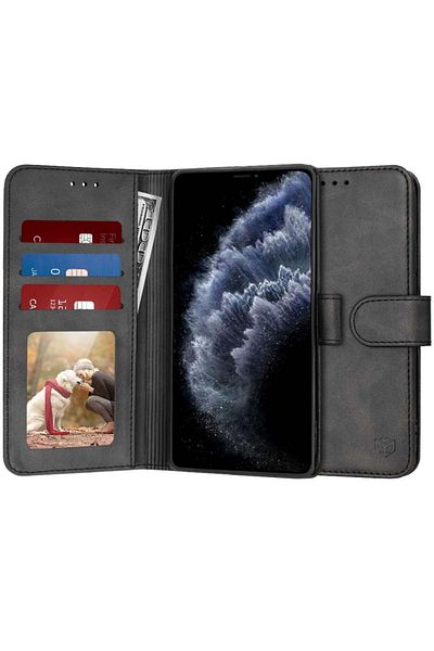 SKYDDAR INNOVATION Case for iPhone 11 Pro, Diary Book, book type, with Inner Wallet, Black, sticker set