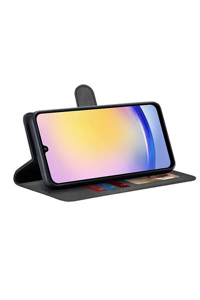 SKYDDAR INNOVATION Case for Samsung Galaxy A25 5G, Diary Book, book type, with Inner Wallet, Black, sticker set